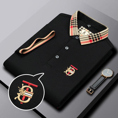 High end embroidered short sleeve POLO T-shirt for men's