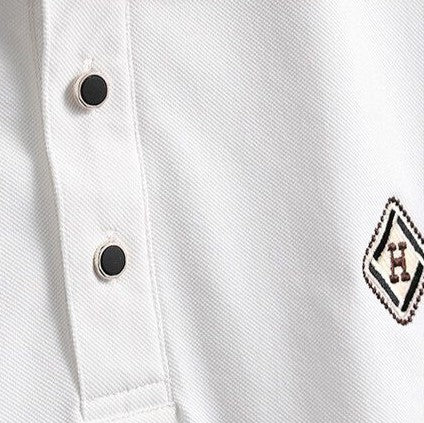 Classic Plaid Trim Polo T-Shirt