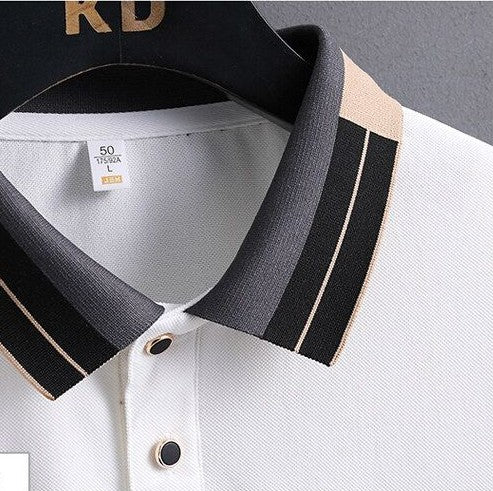 Urban Plaid Emblem Polo T Shirt For Men