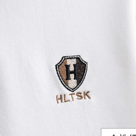 Urban Plaid Emblem Polo T Shirt For Men