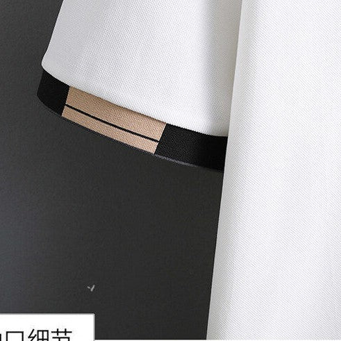 Urban Plaid Emblem Polo T Shirt For Men