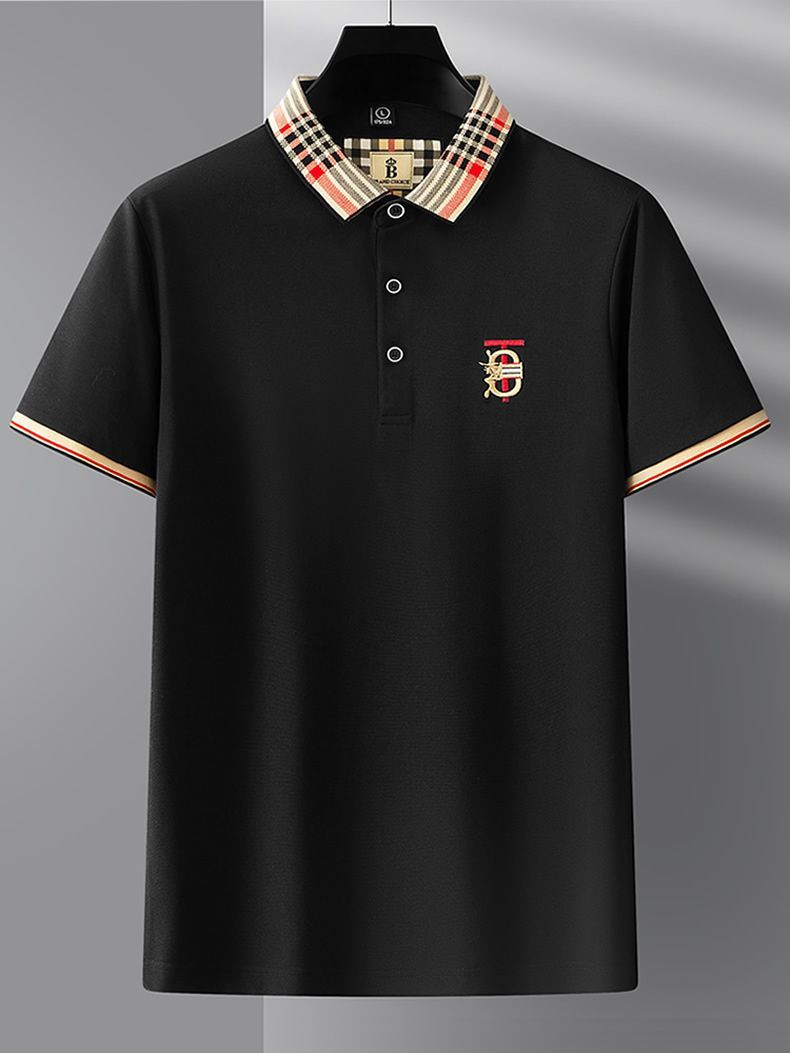 High end embroidered short sleeve POLO T-shirt for men's