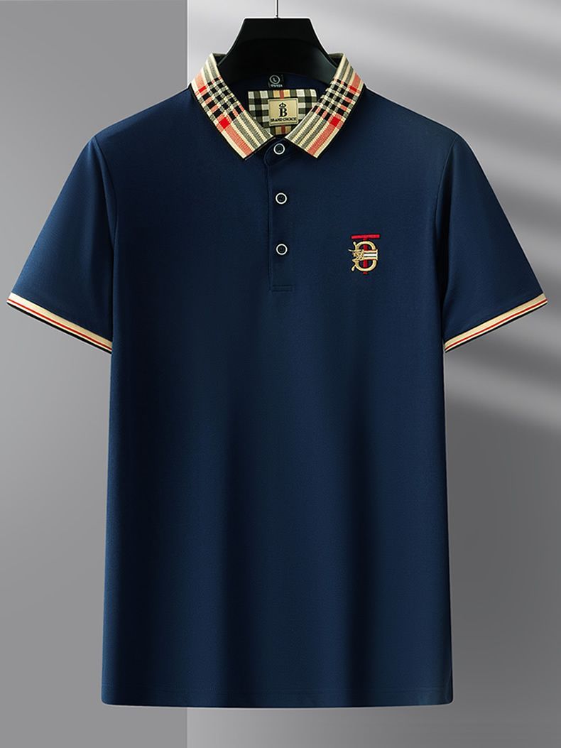 High end embroidered short sleeve POLO T-shirt for men's