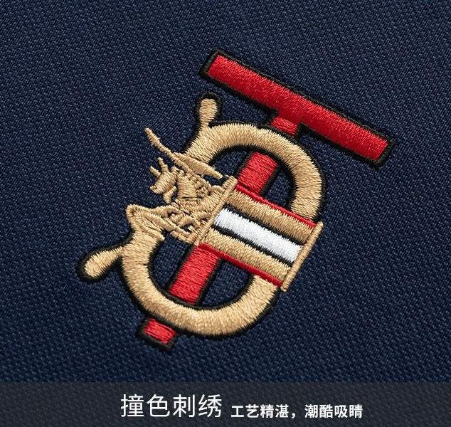 High end embroidered short sleeve POLO T-shirt for men's