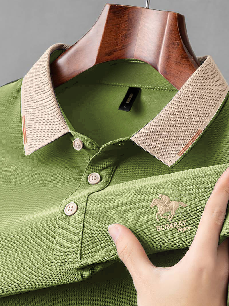 High Quality Puff Printing Men's Polo T Shirt