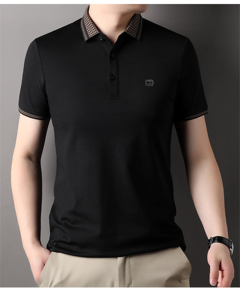 High-Quality Embroidered Men’s Imported Polo Tee