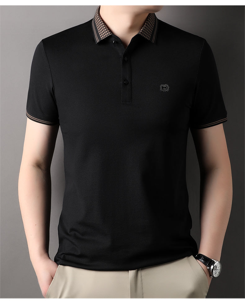 High-Quality Embroidered Men’s Imported Polo Tee