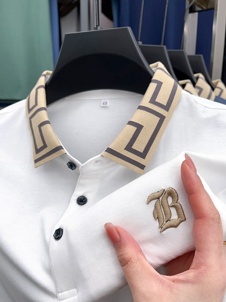 Luxury Imported Polo Tee – Embroidery that Defines Class