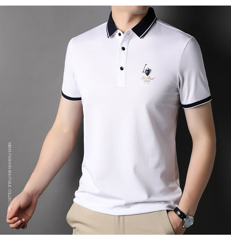 Imported Polo T-Shirt with Exquisite Embroidery Logo