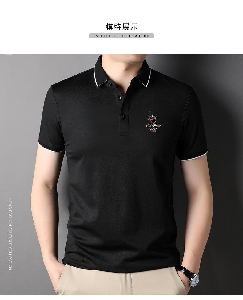 Imported Polo T-Shirt with Exquisite Embroidery Logo