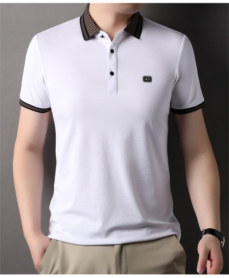 High-Quality Embroidered Men’s Imported Polo Tee