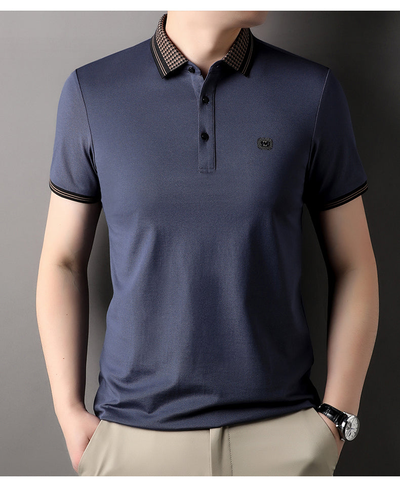 High-Quality Embroidered Men’s Imported Polo Tee