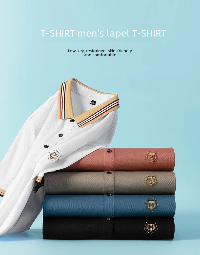 Luxury Imported Embroidered Men's Polo T shirt