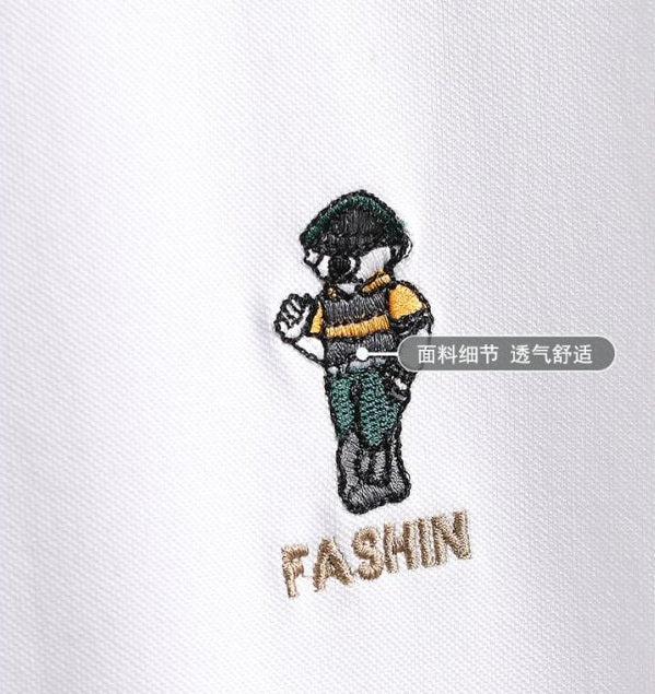 Urban Polo T shirt with Iconic Athlete Embroidery